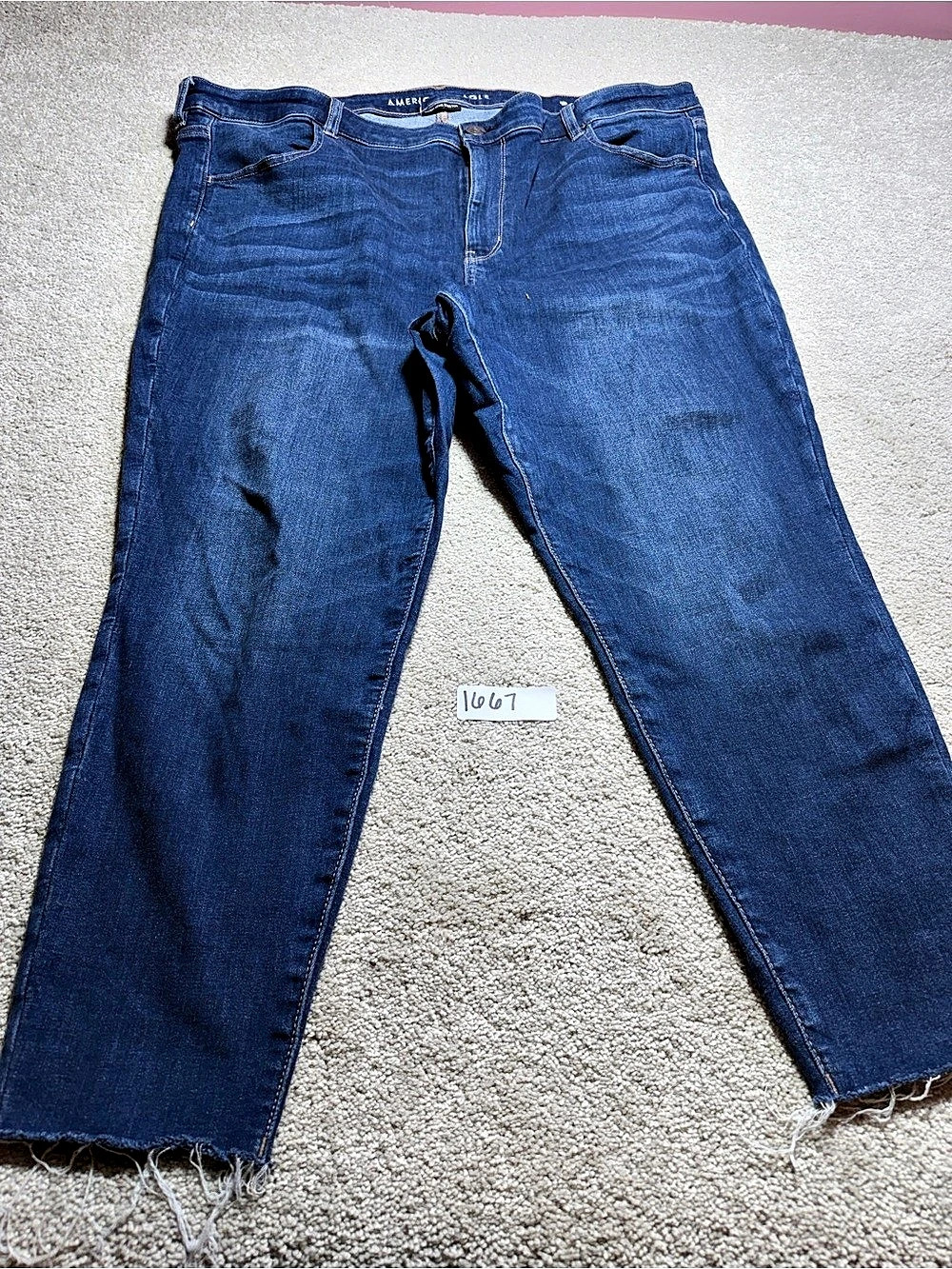 American Eagle AE Curvy High-Waisted Jegging Skinny Jeans Blue Size 24